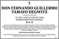 Fernando Guillermo Tamayo Degwitz